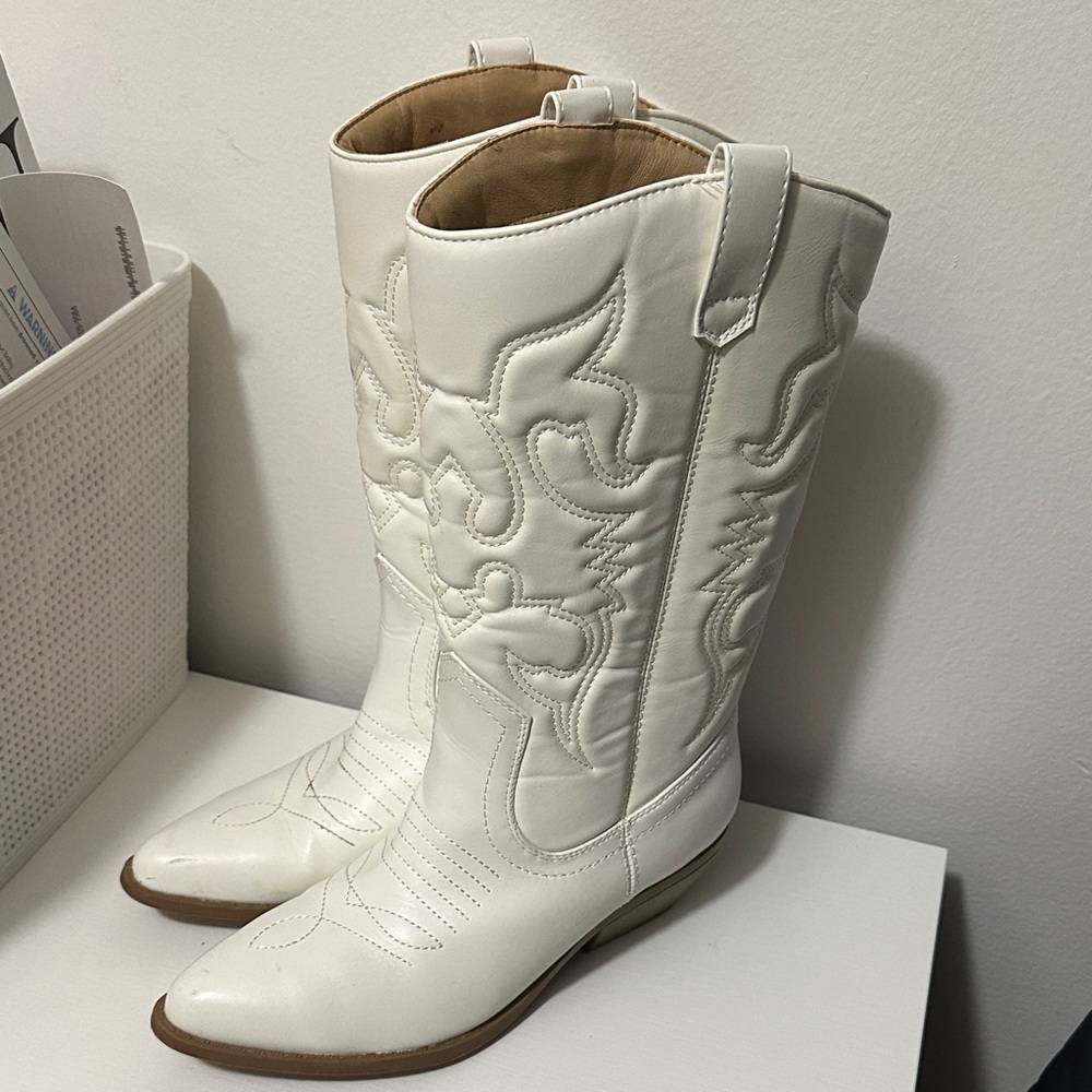 White Cowboy Boots